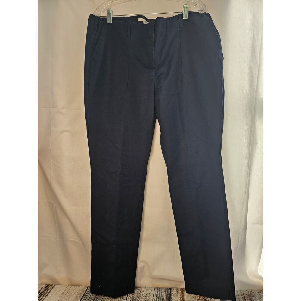 Boden Women's Navy Blue Straight Leg  Chelsea Trousers size 14L US,Uk18L - Picture 2 of 8